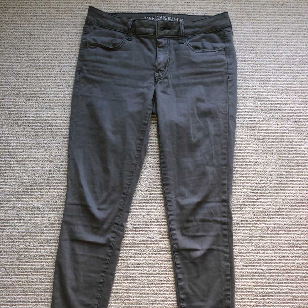 American Eagle army green stretch jeans!!